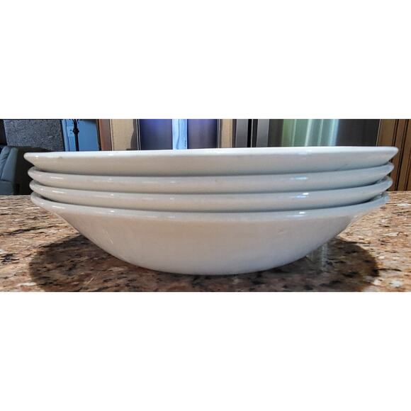 (4) Churchill Grape & Leaf Mosaic On Rim, Yellow Rim Coupe Soup Bowls - Picture 12 of 16